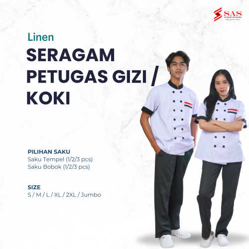 Seragam Petugas Gizi / Koki